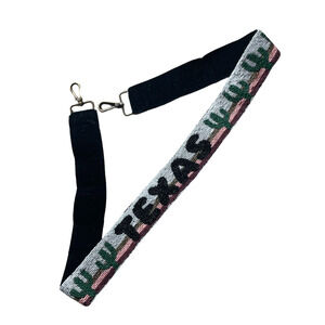 Hand Beaded Western Texas Cactus Crossbody Purse Bag Strap